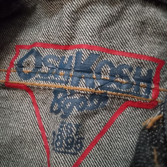 NWOT 6m OshKosh B'gosh Dark Blue Denim Jacket - Picture 4 of 6